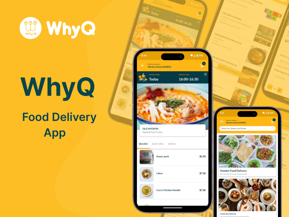 Why-Q Food Delivery App Banner
